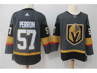 Adidas Vegas Golden Knights 57 David Perron Ice Hockey Jersey Navy Gray