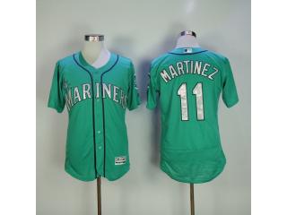 Seattle Mariners 11 Edgar Martinez Flexbase Baseball Jersey Green