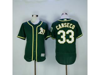 Oakland Athletics 33 Jose Canseco Flexbase Baseball Jersey Green
