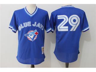 Toronto Blue Jays 29 Joe Carter Baseball Jersey retro net eye
