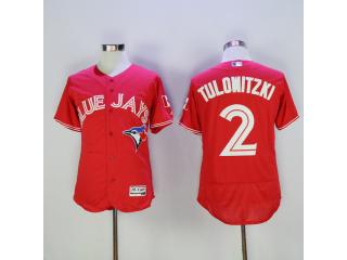 Toronto Blue Jays 2 Troy Tulowitzki Flexbase Baseball Jersey Red