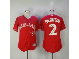 Toronto Blue Jays 2 Troy Tulowitzki Flexbase Baseball Jersey Red