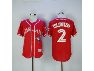 Toronto Blue Jays 2 Troy Tulowitzki Flexbase Baseball Jersey Red