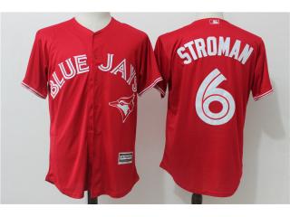 Toronto Blue Jays 6 Marcus Stroman Baseball Jersey Red Fan version