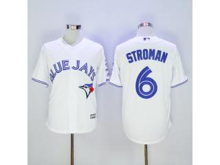 Toronto Blue Jays 6 Marcus Stroman Baseball Jersey White Fan version