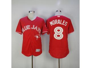 Toronto Blue Jays 8 Kendrys Morales Flexbase Baseball Jersey Red