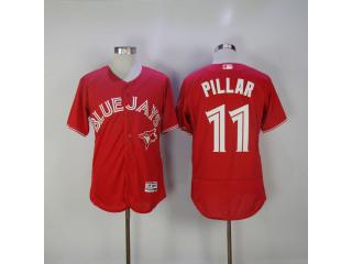 Toronto Blue Jays 11 Kevin Pillar Flexbase Baseball Jersey Red