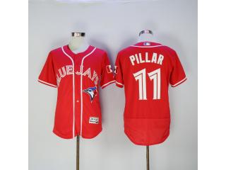 Toronto Blue Jays 11 Kevin Pillar Flexbase Baseball Jersey Red