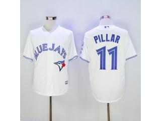 Toronto Blue Jays 11 Kevin Pillar Baseball Jersey White Fan version