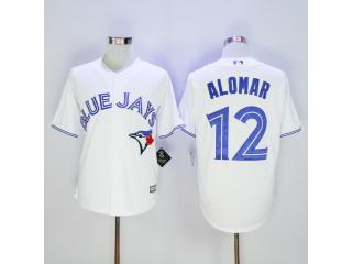 Toronto Blue Jays 12 Roberto Alomar Baseball Jersey White Fan version