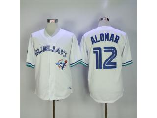 Toronto Blue Jays 12 Roberto Alomar Baseball Jersey White Retro