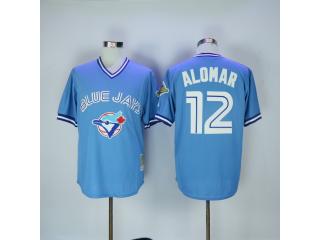 Toronto Blue Jays 12 Roberto Alomar Baseball Jersey Retro