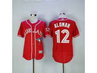 Toronto Blue Jays 12 Roberto Alomar Flexbase Baseball Jersey Red