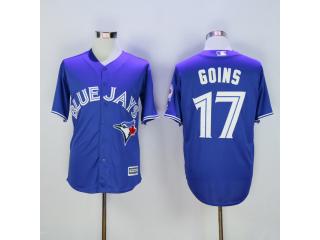 Toronto Blue Jays 17 Ryan Goins Baseball Jersey Fan version
