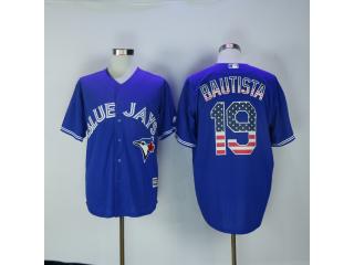 Toronto Blue Jays 19 Jose Bautista Baseball Jersey National flag