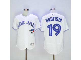 Toronto Blue Jays 19 Jose Bautista Flexbase Baseball Jersey White