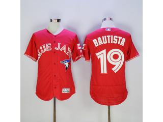 Toronto Blue Jays 19 Jose Bautista Flexbase Baseball Jersey Red