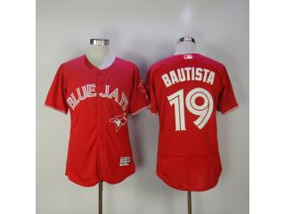 Toronto Blue Jays 19 Jose Bautista Flexbase Baseball Jersey Red