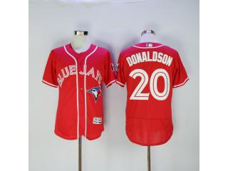 Toronto Blue Jays 20 Josh Donaldson Flexbase Baseball Jersey Red