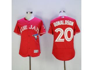 Toronto Blue Jays 20 Josh Donaldson Flexbase Baseball Jersey Red
