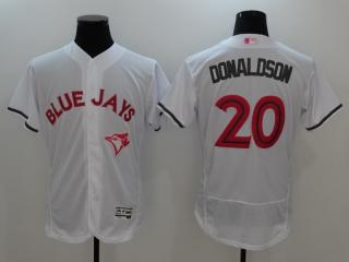 Toronto Blue Jays 20 Josh Donaldson Flexbase Baseball Jersey White