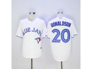 Toronto Blue Jays 20 Josh Donaldson Baseball Jersey White Fan version