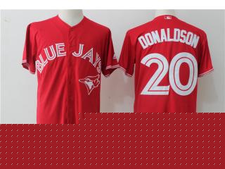 Toronto Blue Jays 20 Josh Donaldson Baseball Jersey Red Fan version