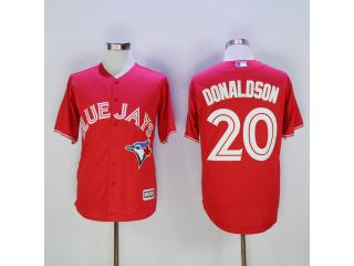 Toronto Blue Jays 20 Josh Donaldson Baseball Jersey Red Fan version
