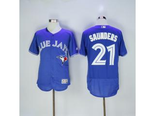 Toronto Blue Jays 21 Michael Saunders Flexbase Baseball Jersey