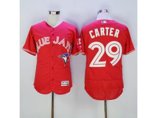 Toronto Blue Jays 29 Joe Carter Flexbase Baseball Jersey Red