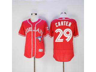 Toronto Blue Jays 29 Joe Carter Flexbase Baseball Jersey Red