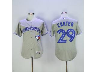 Toronto Blue Jays 29 Joe Carter Flexbase Baseball Jersey Gray