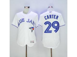 Toronto Blue Jays 29 Joe Carter Flexbase Baseball Jersey White