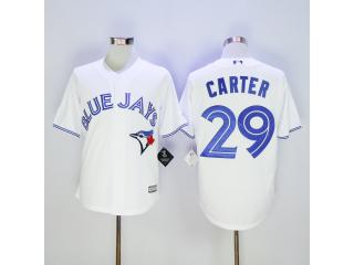 Toronto Blue Jays 29 Joe Carter Baseball Jersey White Fan version