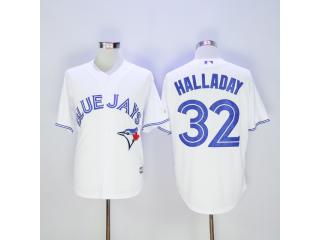 Toronto Blue Jays 32 Roy Halladay Baseball Jersey White Fan version