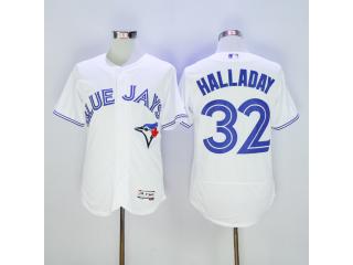 Toronto Blue Jays 32 Roy Halladay Flexbase Baseball Jersey White