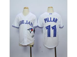 Youth Toronto Blue Jays 11 Kevin Pillar Baseball Jersey White