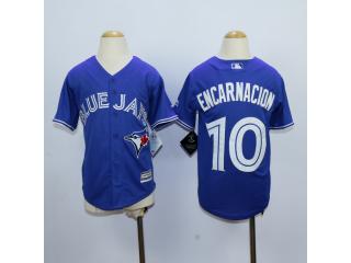 Youth Toronto Blue Jays 10 Edwin Encarnacion Baseball Jersey