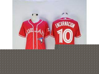 Toronto Blue Jays 10 Edwin Encarnacion Flexbase Baseball Jersey Red