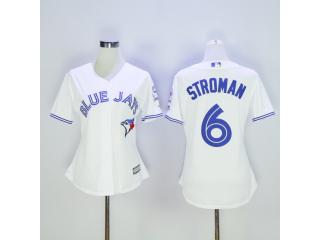 Women Toronto Blue Jays 6 Marcus Stroman Baseball Jersey White