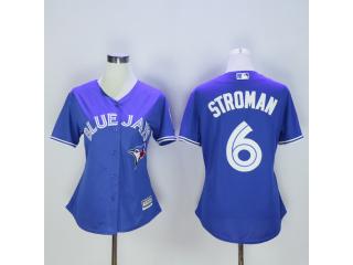 Women Toronto Blue Jays 6 Marcus Stroman Baseball Jersey