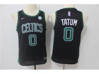 Youth 2017-2018 Nike Boston Celtics 0 Jayson Tatum Basketball Jersey Black Fan Edition