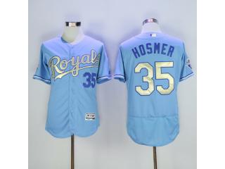 Kansas City Royals 35 Eric Hosmer Flexbase Baseball Jersey Light blue
