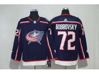Adidas Columbus Blue Jacket 72 Sergei Bobrovsky Ice Hockey Jersey Navy