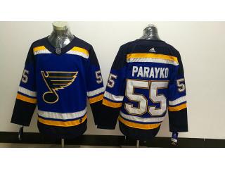 Adidas St. Louis Blues 55 Colton Parayko Clark Ice Hockey Jersey Blue