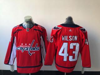 Adidas Washington Capitals 43 Tom Wilson Ice Hockey Jersey Red