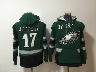 Philadelphia Eagles 17 Alshon Jeffery Hoodies Football Jersey Green