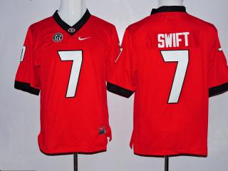 Georgia Bulldogs 7 D'Andre Swift College Football Limited Jersey Red