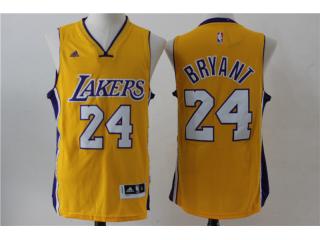 Los Angeles Lakers 24 Kobe Bryant Basketball Jersey Yellow