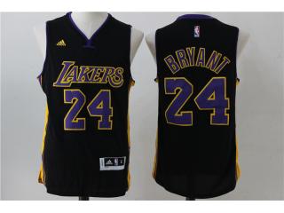 Los Angeles Lakers 24 Kobe Bryant Basketball Jersey Black